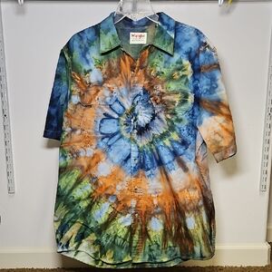 Wrangler | Men's Multicolor Tie-Dye Shirt | L